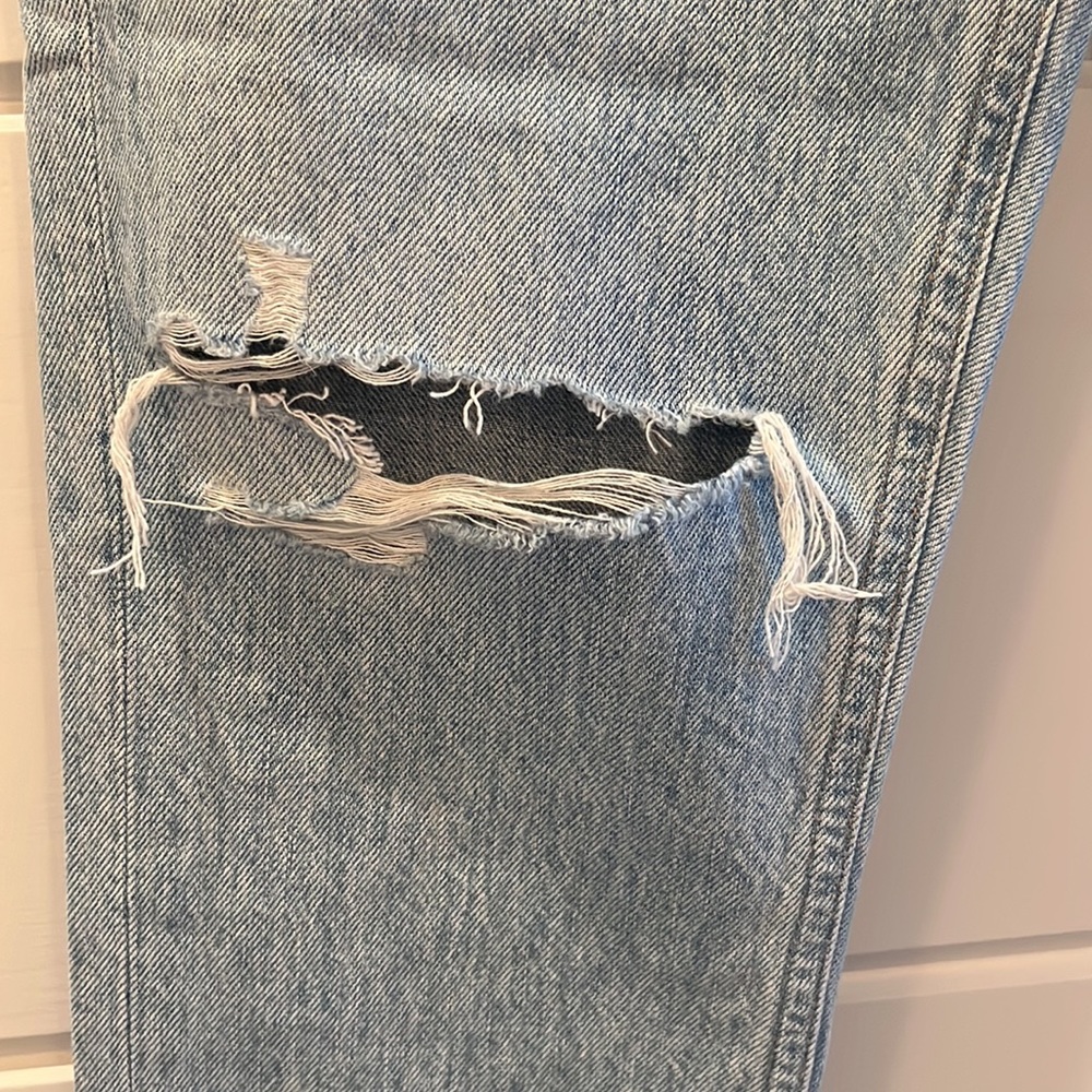 Agolde Riley High Rise Straight Crop Jeans - Picture 5 of 7